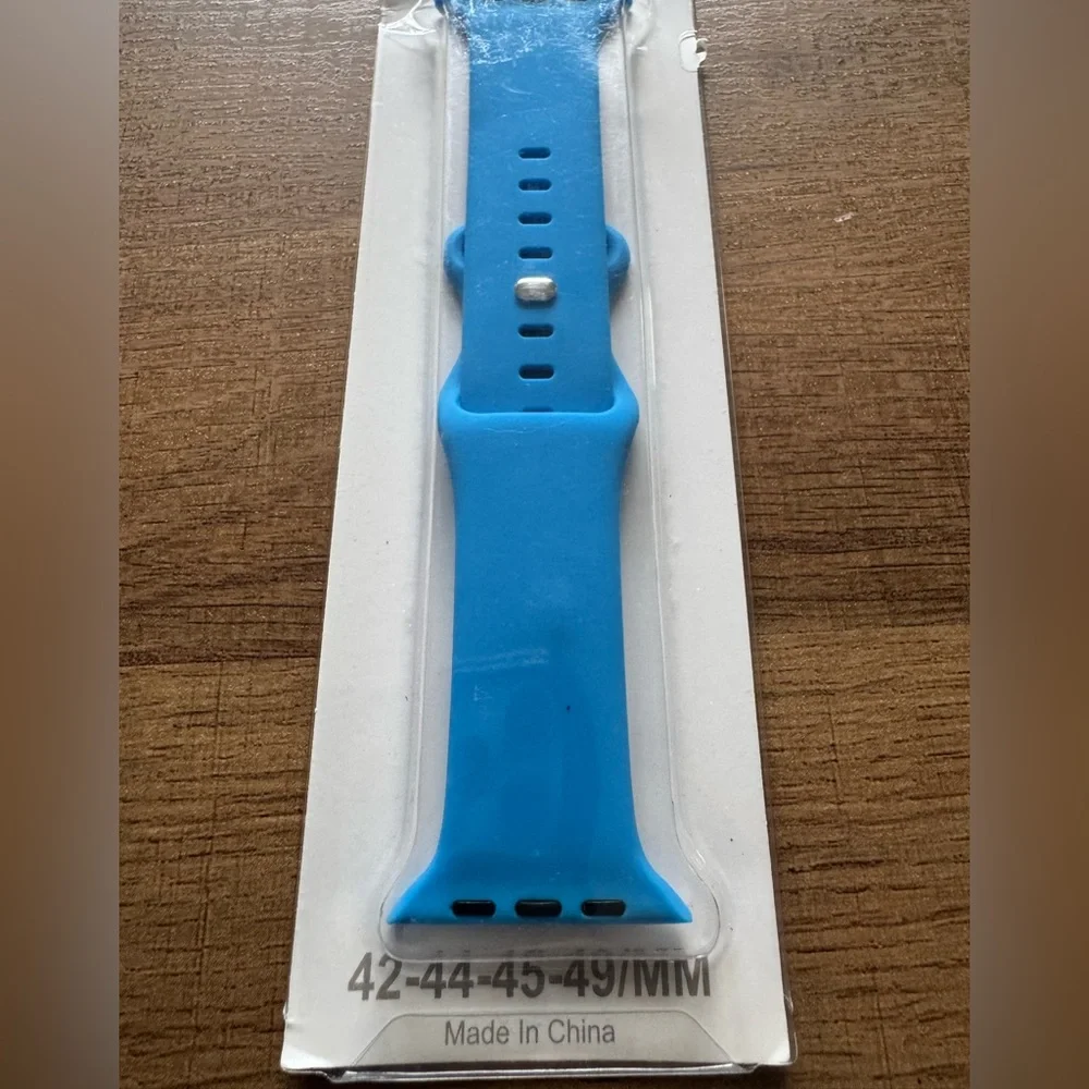 Apple Watch Blue Silicone Band